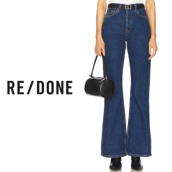 RE/DONE The Riding Western Rodeo Riding Jeans Fit Flare - Faded Rider - Size 27 - Picture 1 of 13
